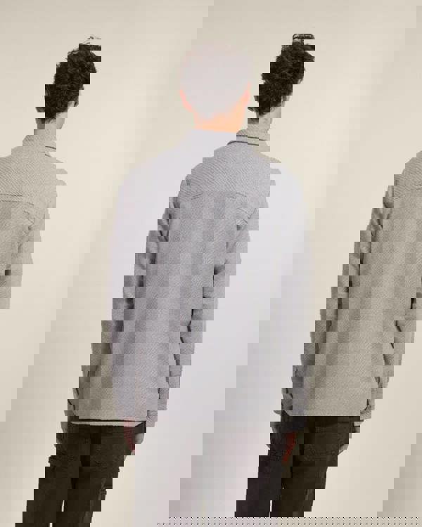 Larsson & Co Grey Twill Textured Overshirt