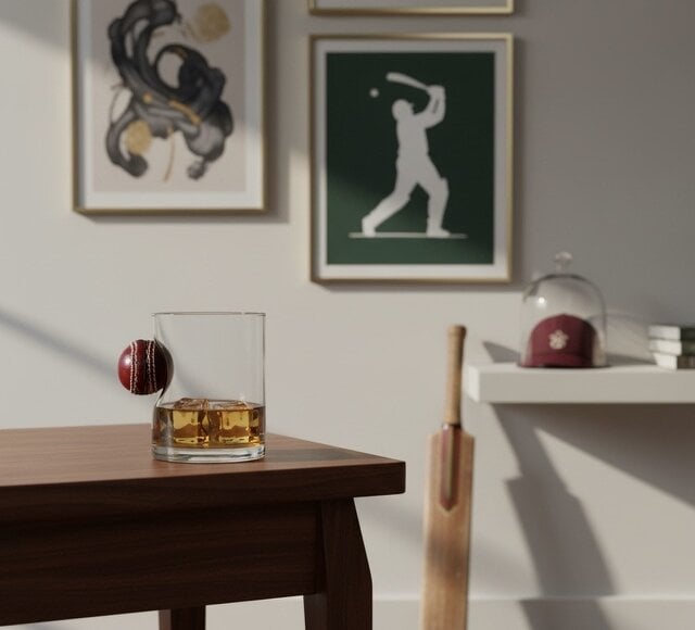 CRICKET-GIFTS Innings Ender Cricket Ball Tumbler Glass for Drinks