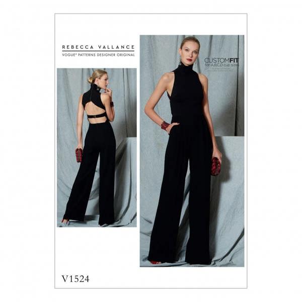 Vogue Sewing Pattern 1524, Jumpsuits for Women, 14-16-18-20-22 - Advanced
