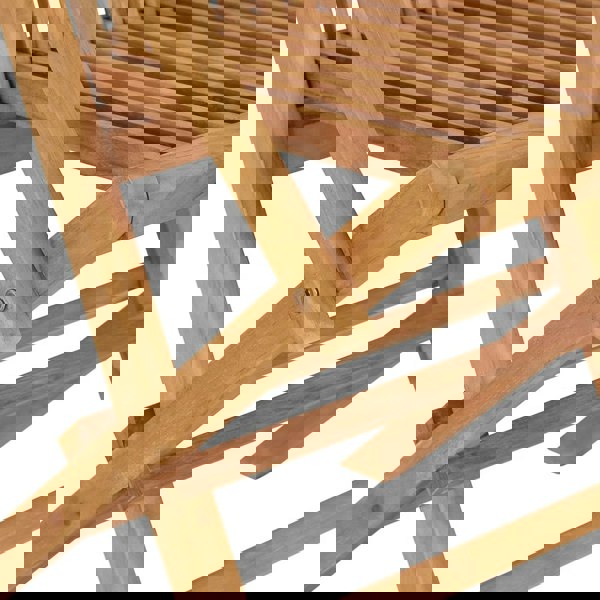 Berkfield Folding Garden Chairs 8 pcs Solid Teak Wood