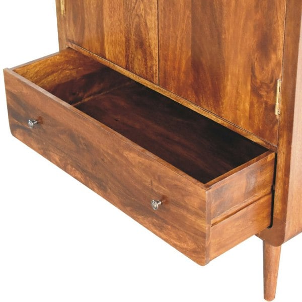 Artisan Furniture Curved Chestnut Wardrobe