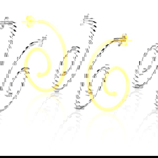Spero London Spiral Sterling Silver Stud Earrings