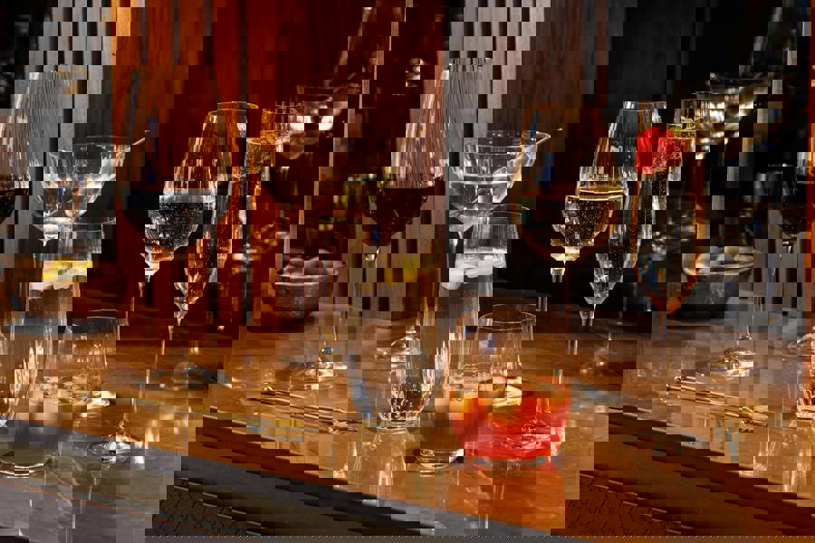 Mikasa Treviso Ridged Crystal Stemless Wine Glasses, Set of 4, 350ml