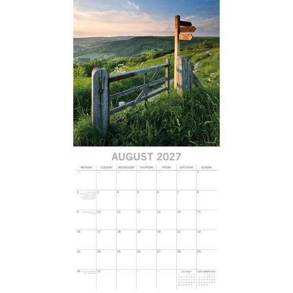 Yorkshire Calendar 2027, Wall Calendars, Month To View, Travel, Gift