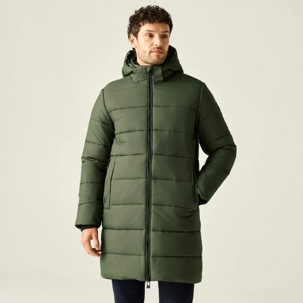 Regatta Mens Montor Water Repellent Padded Jacket - Dark Khaki