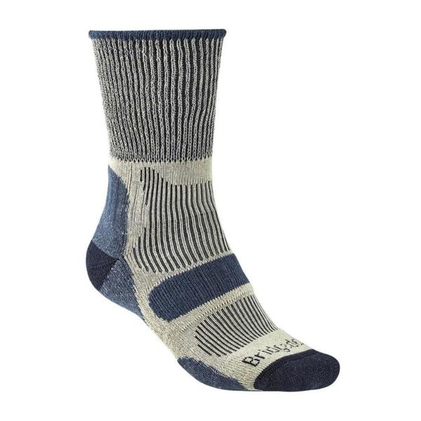 Single Bridgedale Men's Hike Lightweight Coolmax Comfort Boot sock designed for warm weather walking and hiking.