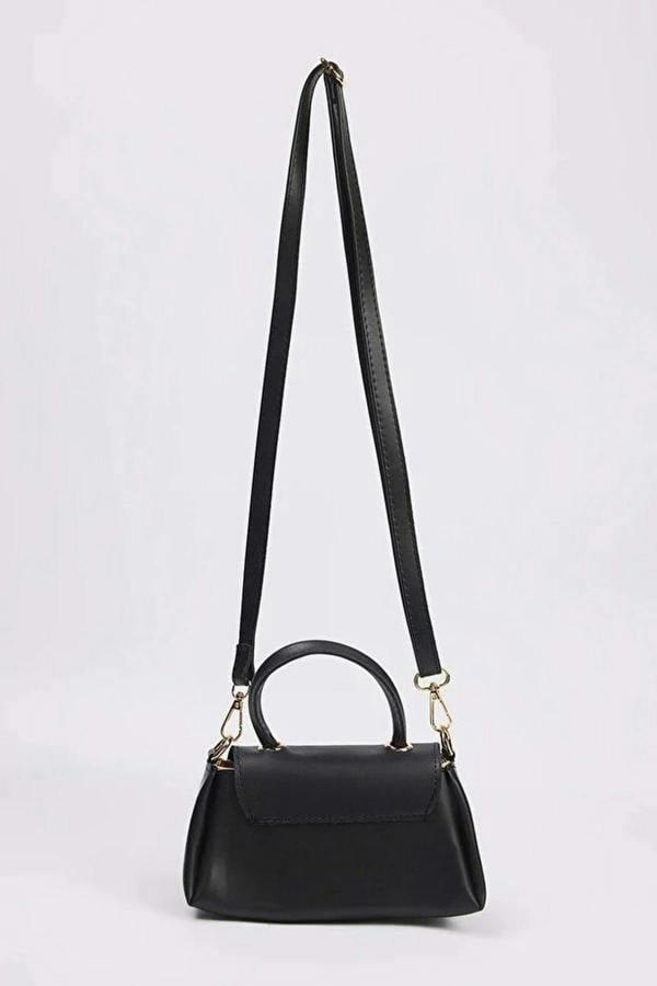 WOVCOR Women's Mini Hand and Shoulder City Bag with Metal Accessory Details