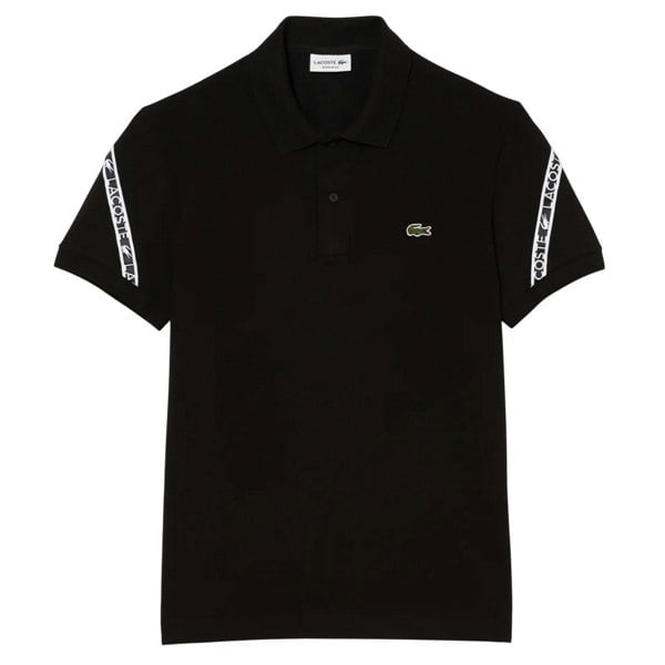 Lacoste Mens Mini Pique Stretch Regular Polo Shirt - Black