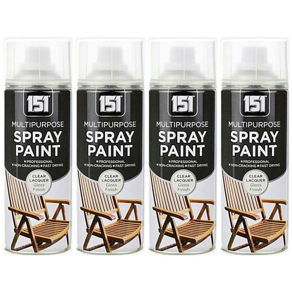 151 4X 151 Clear Lacquer Spray Paint 400ml