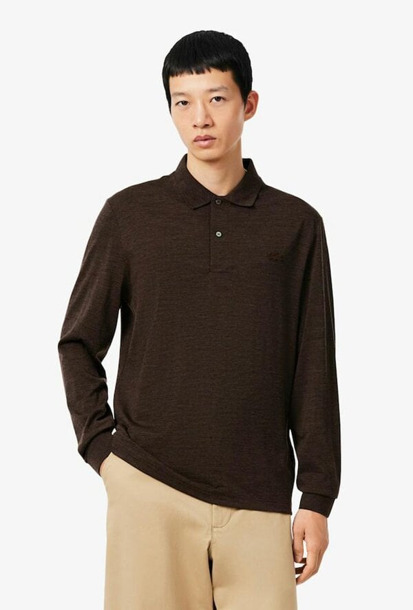 Lacoste Regular Fit Long Sleeved Wool Polo Shirt