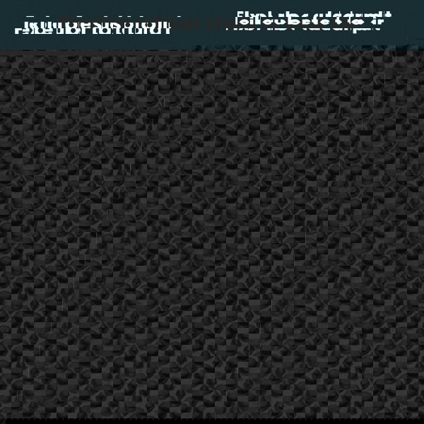 JVL Foliage Rubber Scraper Doormat and Patio Mat, Black