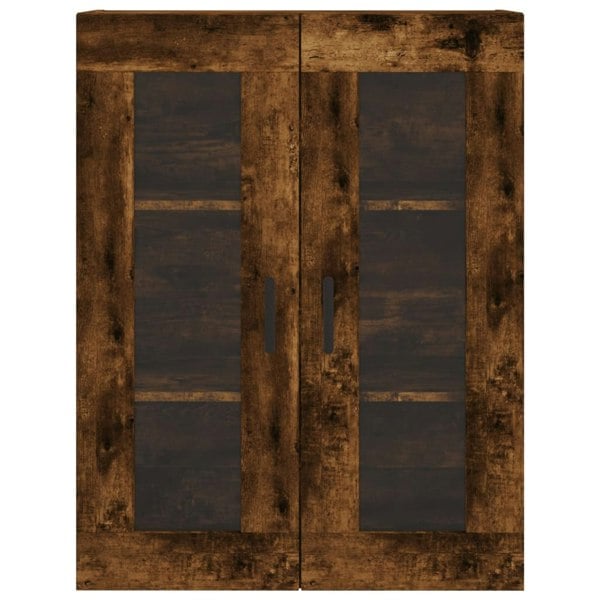 Berkfield Wall Mounted Cabinet Smoked Oak 69.5x34x90 cm