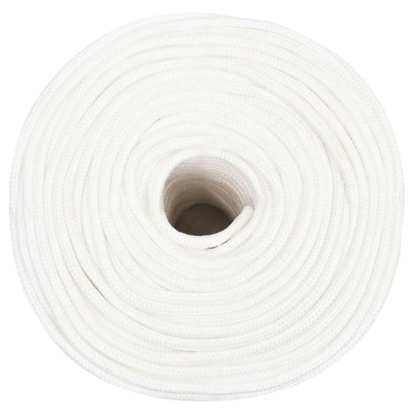 Berkfield Boat Rope Full White 6 mm 100 m Polypropylene