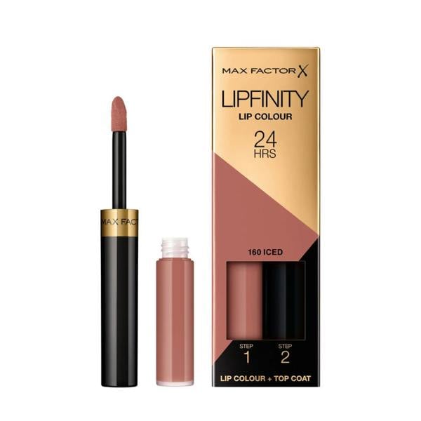 Max Factor Lipfinity Lipstick Two Step New In Box - 160 Iced