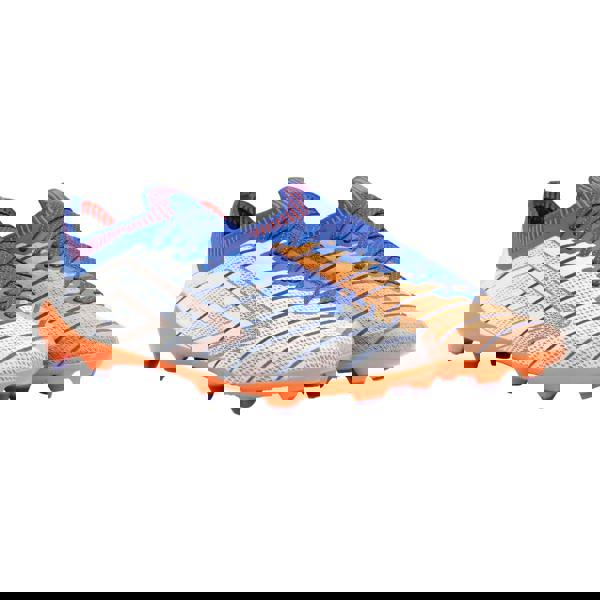 Umbro Mens Velocita Elixir Pro Firm Ground Football Boots - White/Deep Surf/Vermillion - 