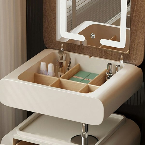 Collins Lift-Up Rotable Dressing Table, Bedside Table-Weilai Concept-Weilai Concept
