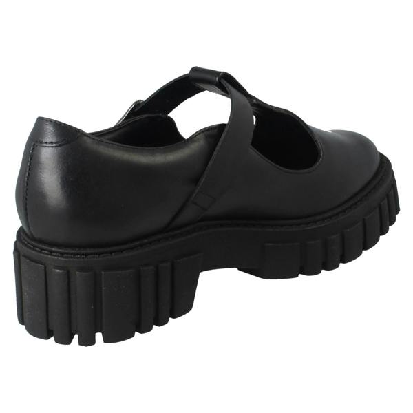 Clarks Ladies Clarks Buckle Fastening Chunky Sole T-Bar Smart Shoes Page Bar