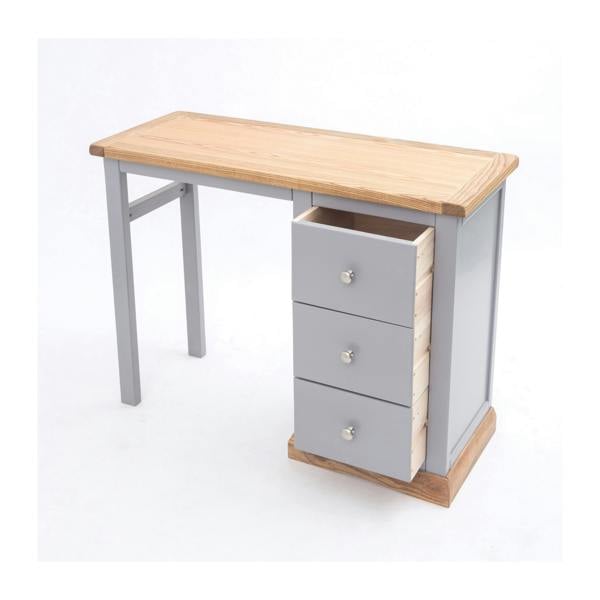 Cabinet Bits Biccari 3 Drawer Desk - Dressing Table Chrome Knob