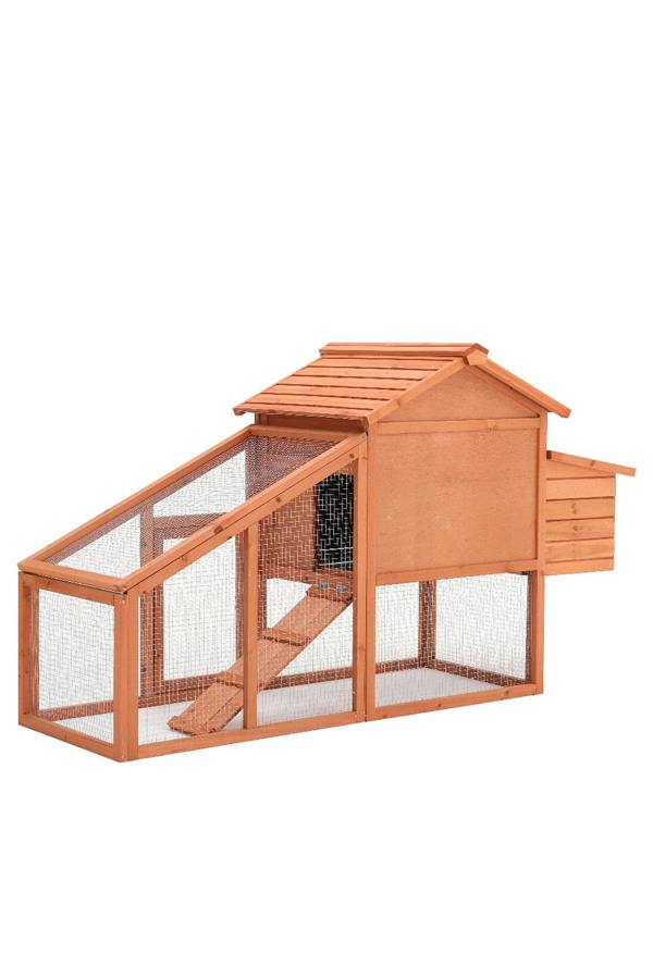 Living and Home Outdoor Wooden Chicken Coop with Ventilated Door