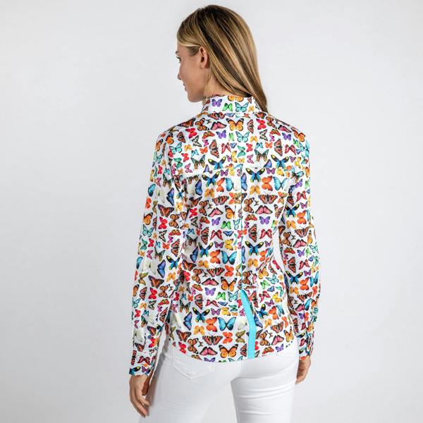 BUTTERFLY WOMENS  PRINT SHIRT - Premium Men's Patterned Shirt by Claudio Lugli | Bold Design, Tailored Fit, Best Printed Shirts