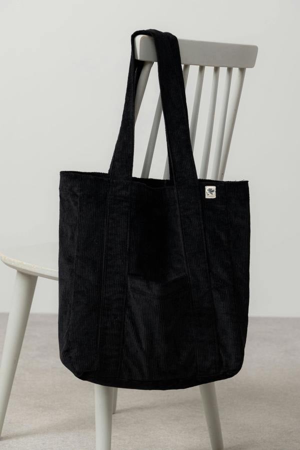 Jumbo Cord Tote Bag Pine Green Pine Green | Lily and Me Clothing