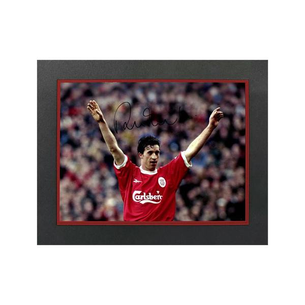 Robbie Fowler Signed Liverpool 16x12 Image Deluxe Mount