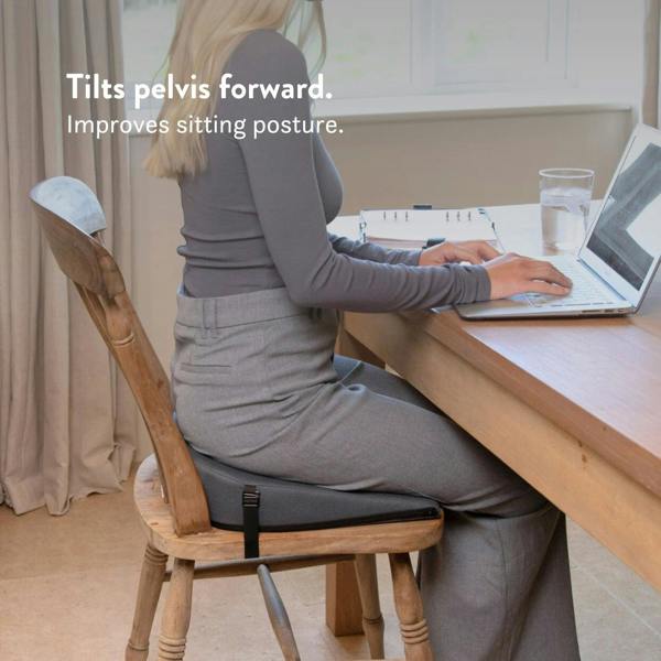 11 degree wedge sitting black sciatica back pain posture car seat putnams UK car seat office travel home