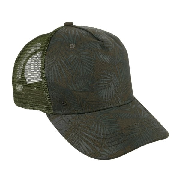 Regatta Mens Tassian Palm Print Trucker Cap - Capulet