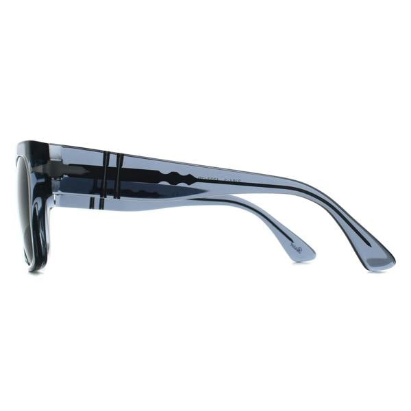 Persol Sunglasses PO3384S 12273R Transparent Ocean Dark Blue Polarized