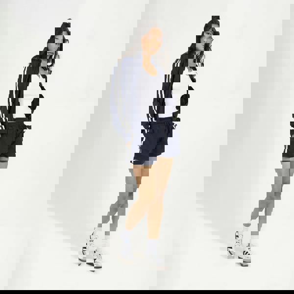 Brave Soul Navy Side Stripe Zip Through Sweatshirt - Navy Image 3