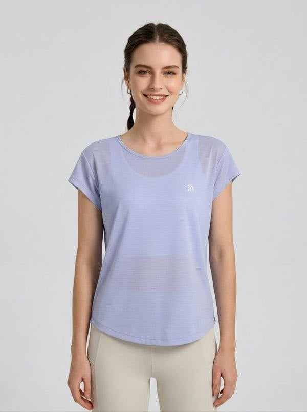 Anniou Women's Cooling Mesh T‑Shirt - purple