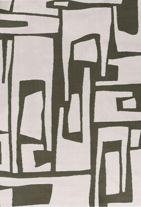 Abstract pattern of green and white shapes on a textured surface