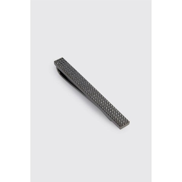 Limehaus Textured Gunmetal Tie Slide