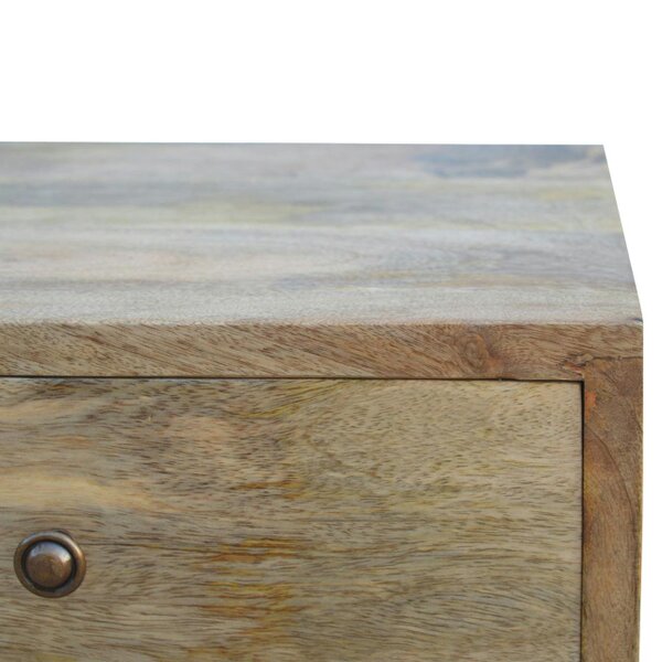 Wyld Haus Pitigliano Nordic 4 Drawer Mango Wood Bedside Table
