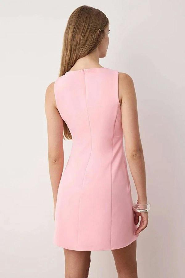 WOVCOR A-Line Mini Woven Dress
