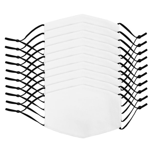 PixMax Large Face Masks Sublimation Blanks / 10 Pack