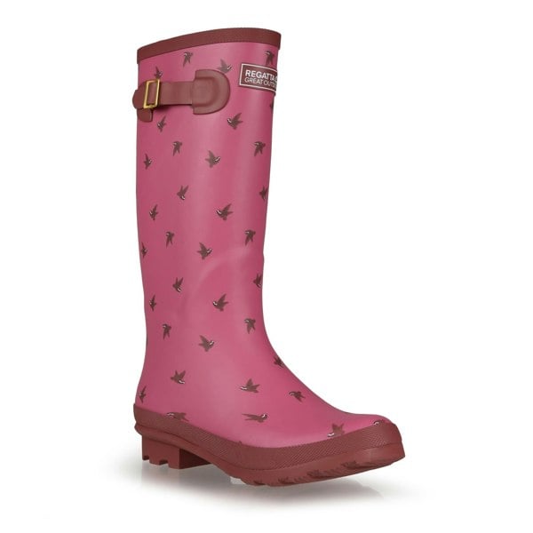 Regatta Women's Ly Fairweather II Tall Durable Wellington Boots - Violet/Fig Rose Blush