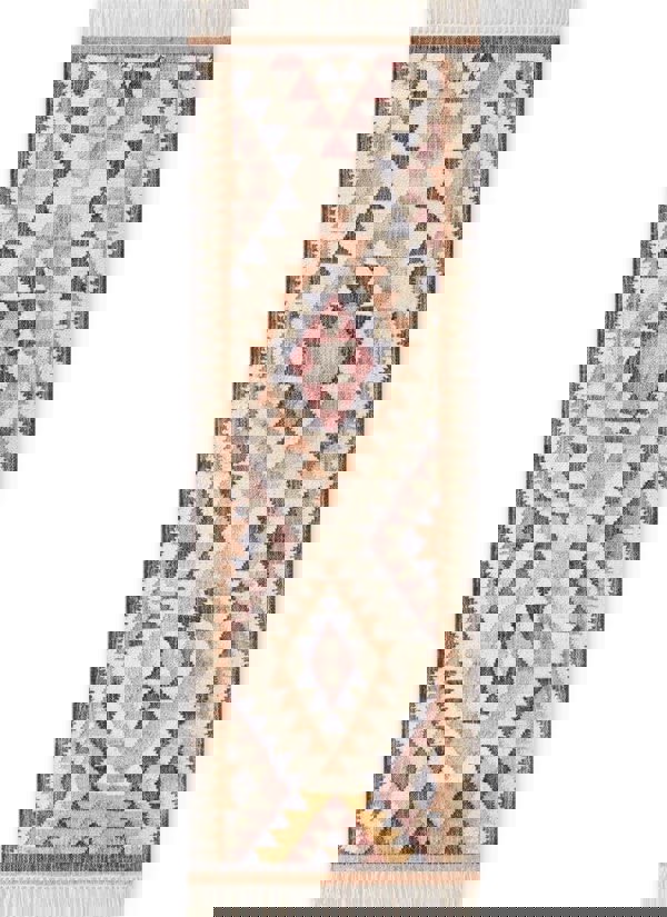 The Rugs Roya Afghan Kelim Rug – Parsa Cream Multicolour