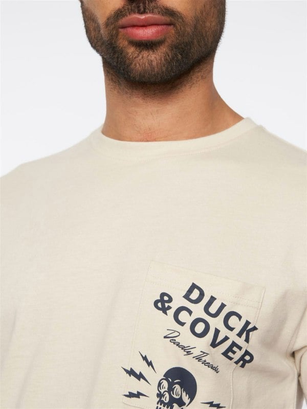 Duck and Cover Berger T-Shirt - Off White