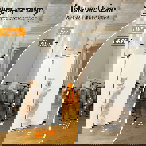 Skylos Small Animal Playpen DIY Plastic Pet Fence for Rabbit Hamster Puppy Guinea Run