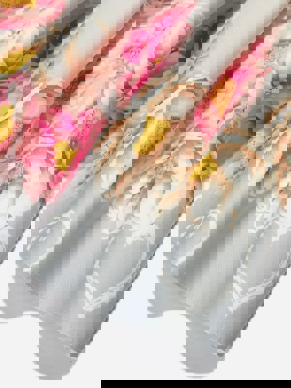 Monnalisa Girls Flower Print Skirt in Grey