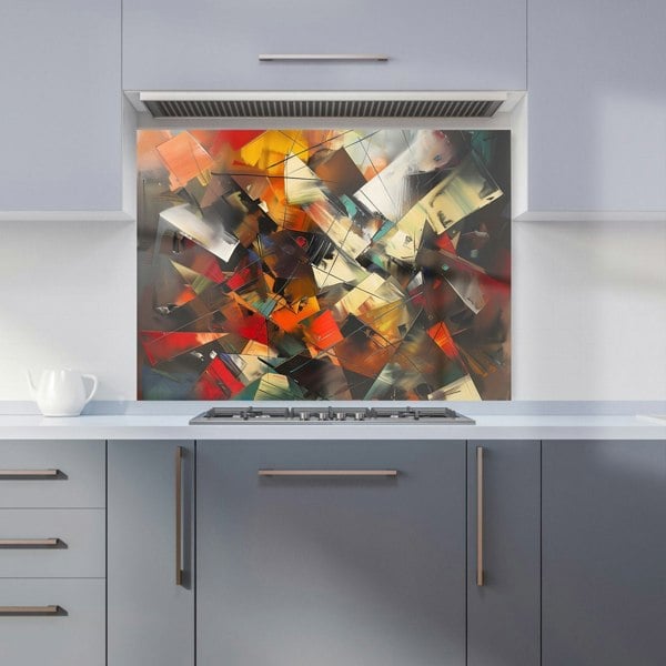 Warren Reed - Designer Dynamic Chaos: Energy Unleashed Kitchen Splashback