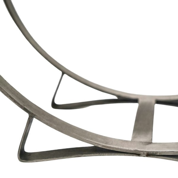 Ivyline Pewter Round Log Holder