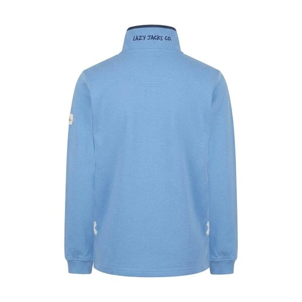 Lazy Jacks LJ3 - Ladies 1/4 Zip Sweatshirt - Blue