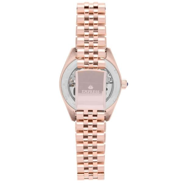 Empress Magnolia Automatic MOP Skeleton Dial Bracelet Watch - Rose Gold - EMPEM3603