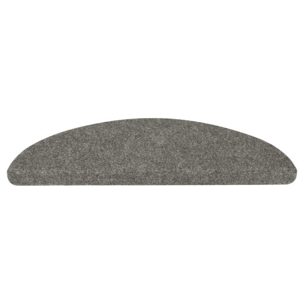 Berkfield Stair Mats Self-adhesive 10 pcs Grey 56x17x3 cm