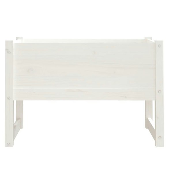 Berkfield Planter White 78x40x52 cm Solid Wood Pine