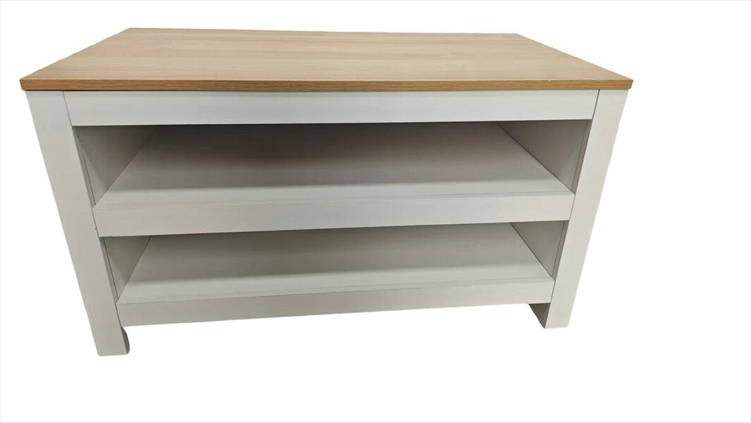 Kosy Koala Open Shoe Rack - Two-Tier Storage Shelf with Wooden Top