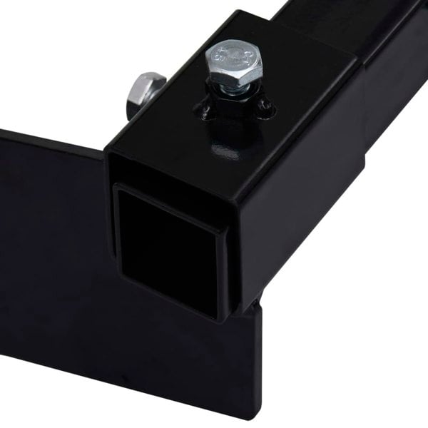 Berkfield Snow Plow Adapter for Lawn Mower Black