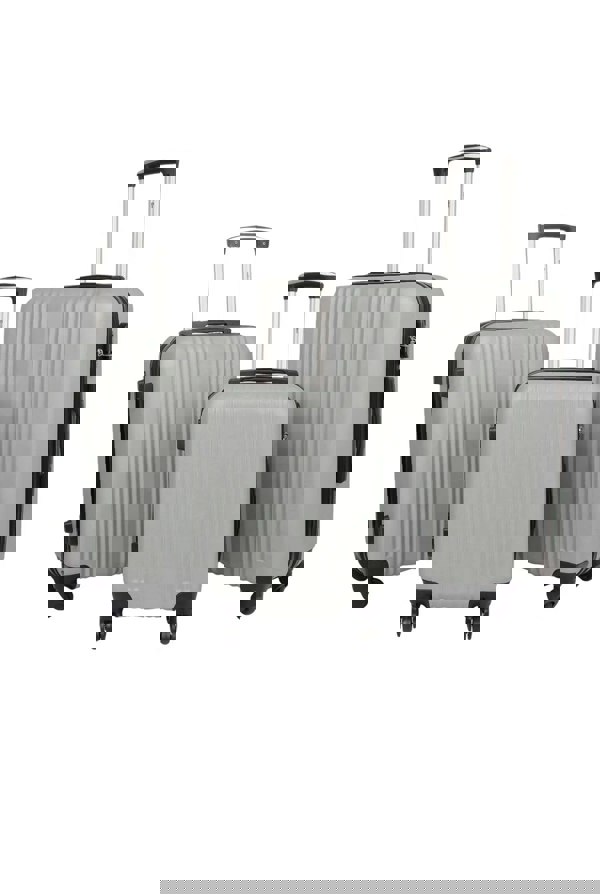Groundlevel Delta Stripe 3 Piece Luggage Set